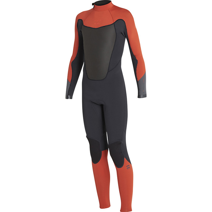 Billabong Junior Absolute 5/4mm GBS Back Zip Wetsuit ORANGE